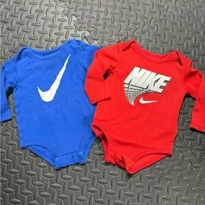 Nike Kids Bodysuit Set - Red and Blue